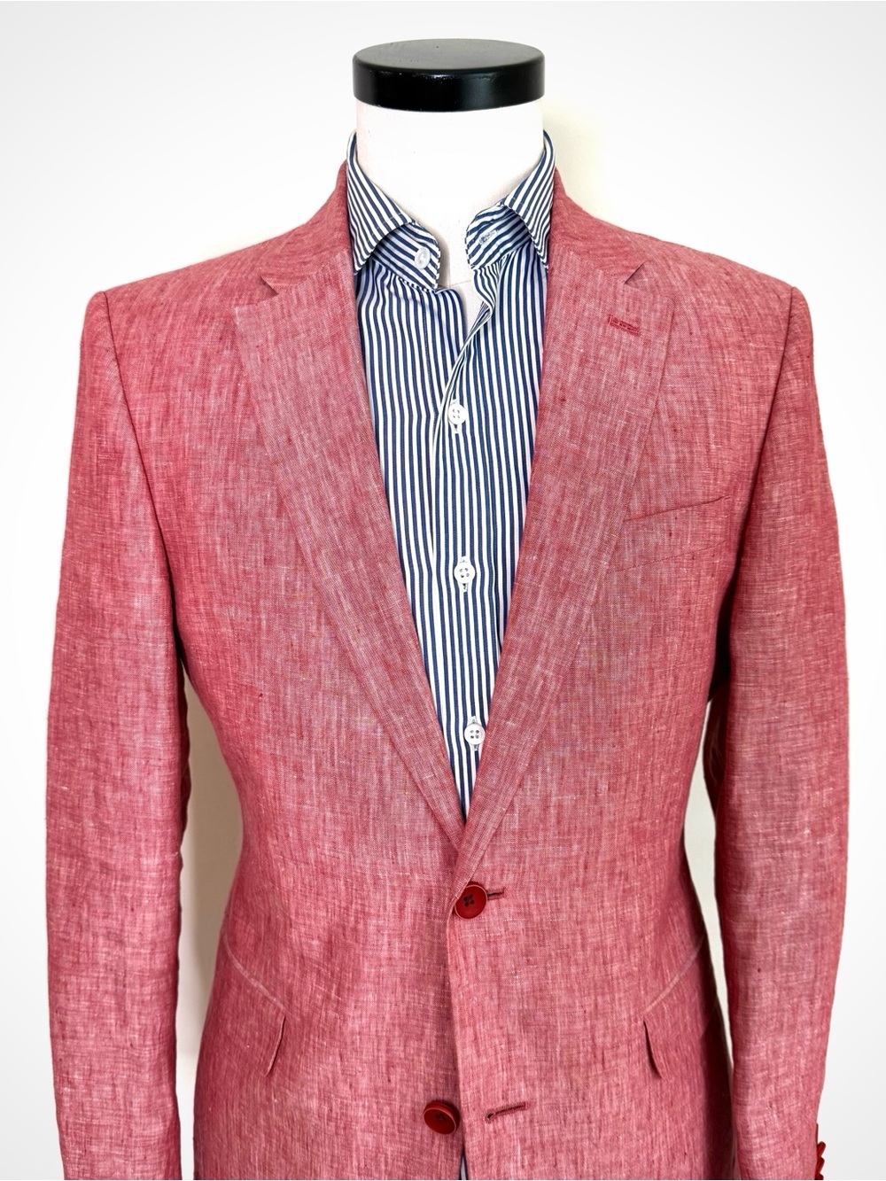 NEW Tommy Hilfiger Red Linen Blazer | 38